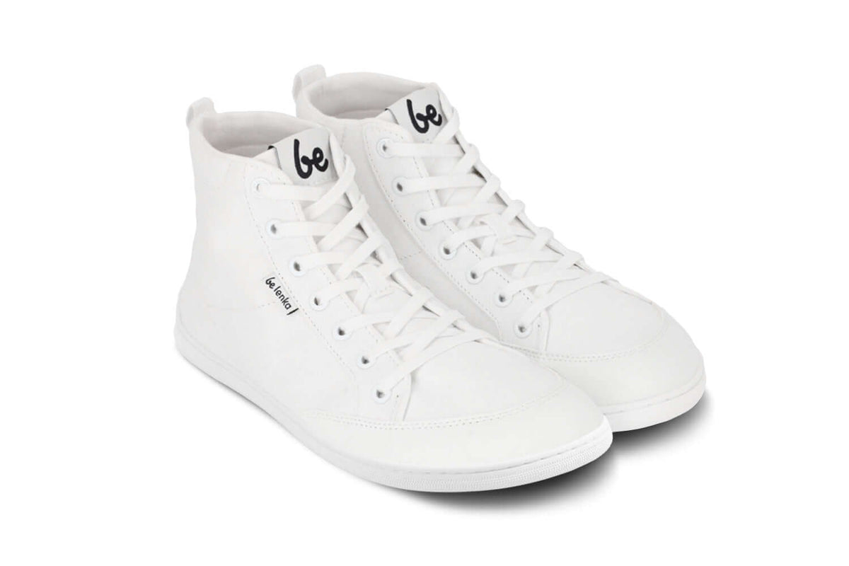 Be Lenka Unisex Rebound Barefoot High Top Sneakers - All White