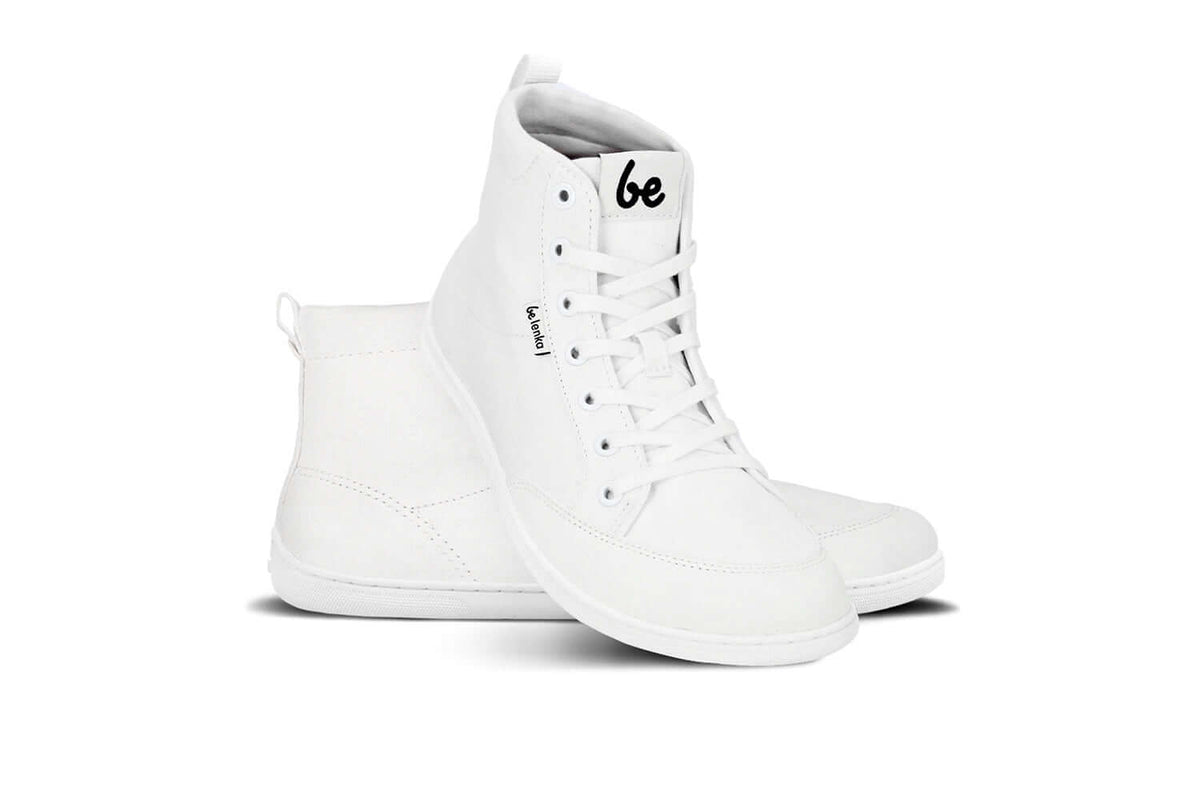 Be Lenka Unisex Rebound Barefoot High Top Sneakers - All White