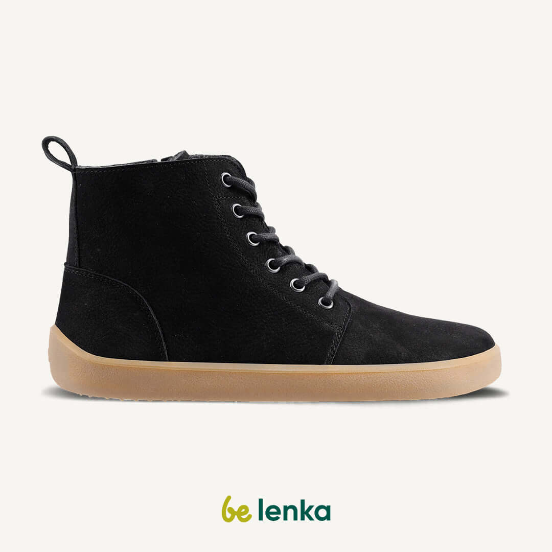 Be Lenka Unisex Atlas Nappa Leather Barefoot Shoes - Matte Black
