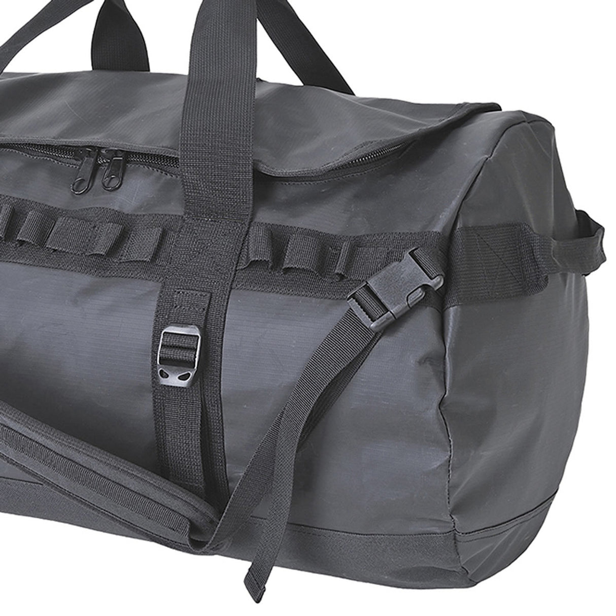 70L Waterproof Travel Duffle Gym Bag Overnight Travel Luggage Duffel Foldable - Black