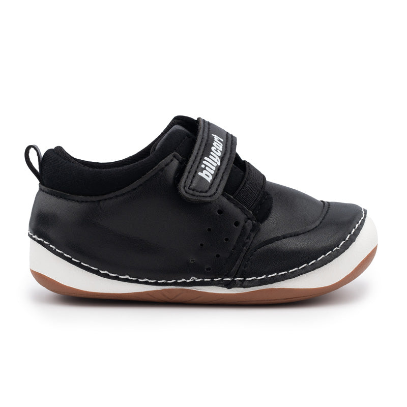 Billycart Jett Kids Wide-Fit First Walker Sneakers - Black (Baby & Toddler Shoes)