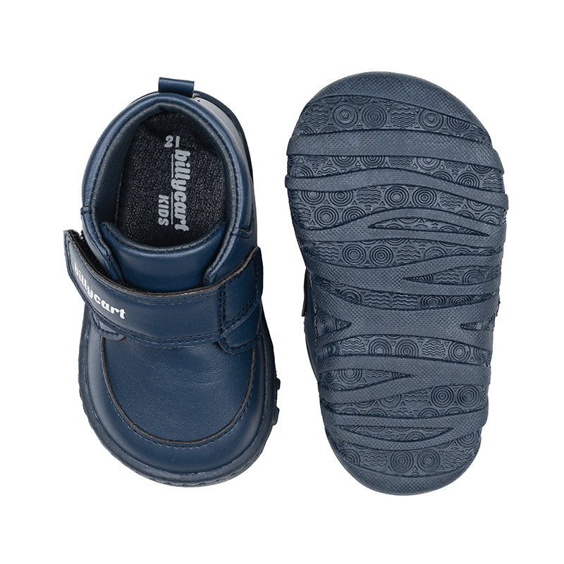 Billycart River Kids Wide-Fit First Walker Boots - Navy Blue (Baby & Toddler Shoes)