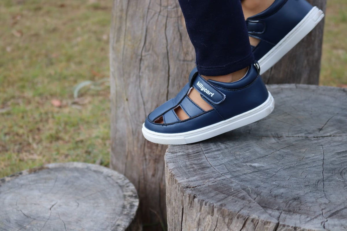 Billycart Taryn Kids Wide-Fit Sandals - Navy Blue (Toddler Shoes)