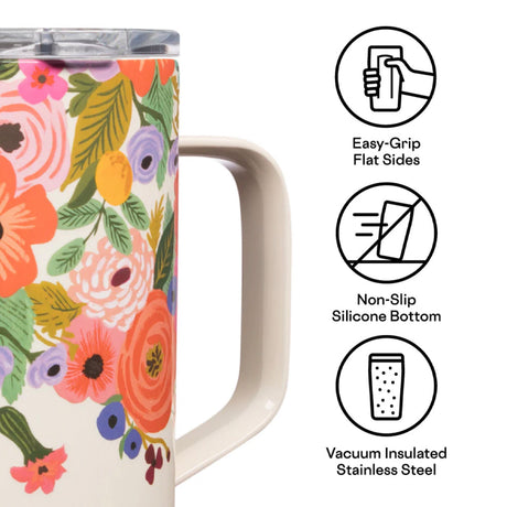 Corkcicle Mug - 500ml Rifle Paper - Garden Party Cream
