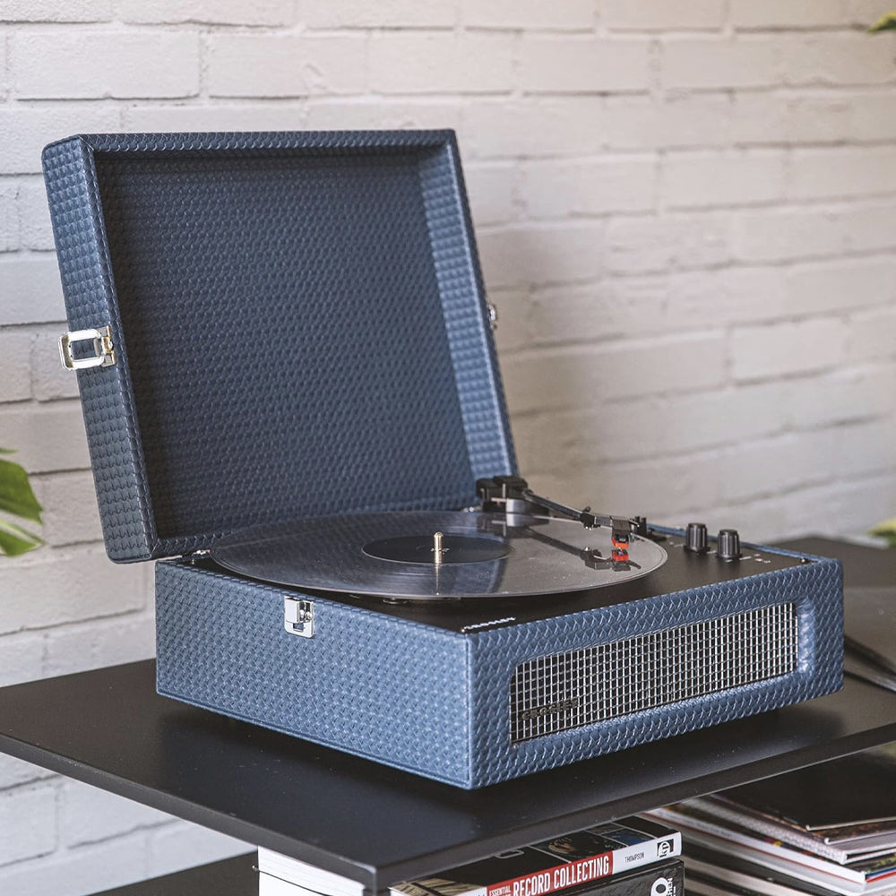 Crosley Voyager Bluetooth Portable Turntable - Navy Blue