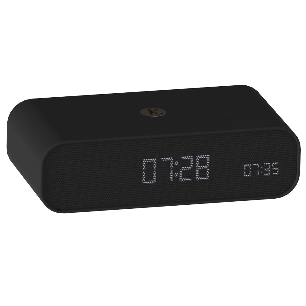 Kreafunk Wakie Alarm Clock Qi Charger + Bluetooth - Black