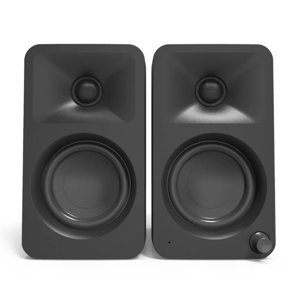 Kanto OBI3 Turntable - Matte Green with Kanto ORA 100W Powered Speakers