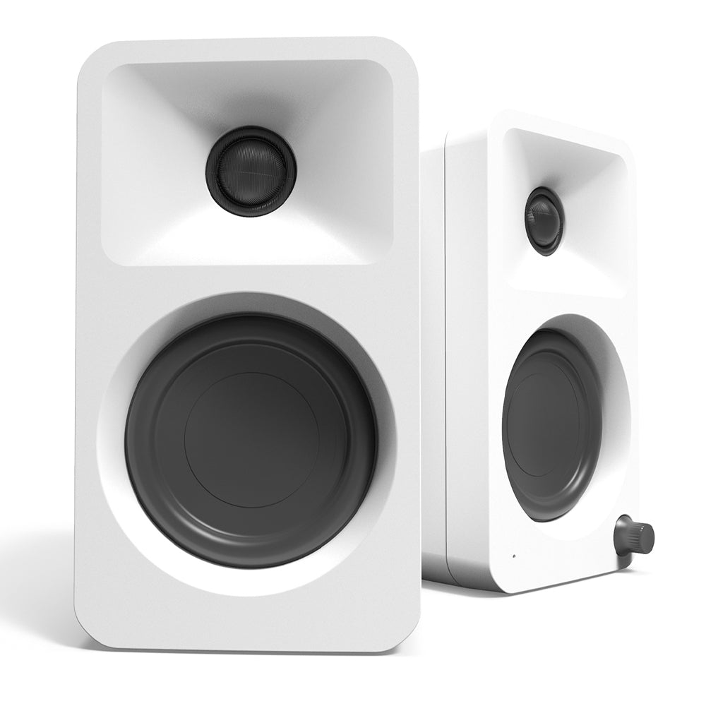 Kanto ORA 100W Powered Reference Desktop Computer Speakers with Bluetooth 5.0 White