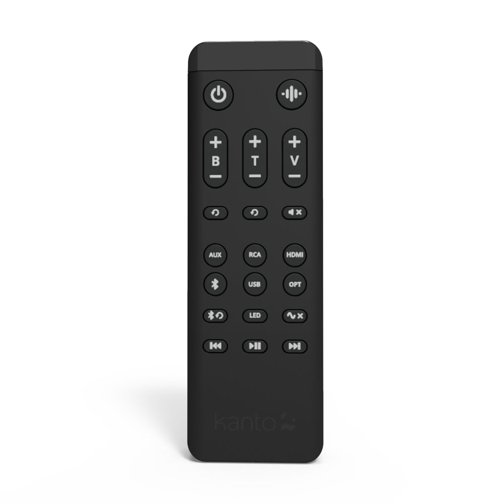 Kanto REN 200W Matte Black Powered Bookshelf Speakers with HDMI ARC, USB-C, and Bluetooth 5.3 - Pair