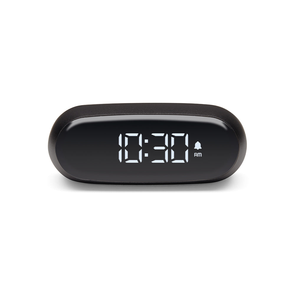 Lexon Minut Mini Alarm Clock - Black