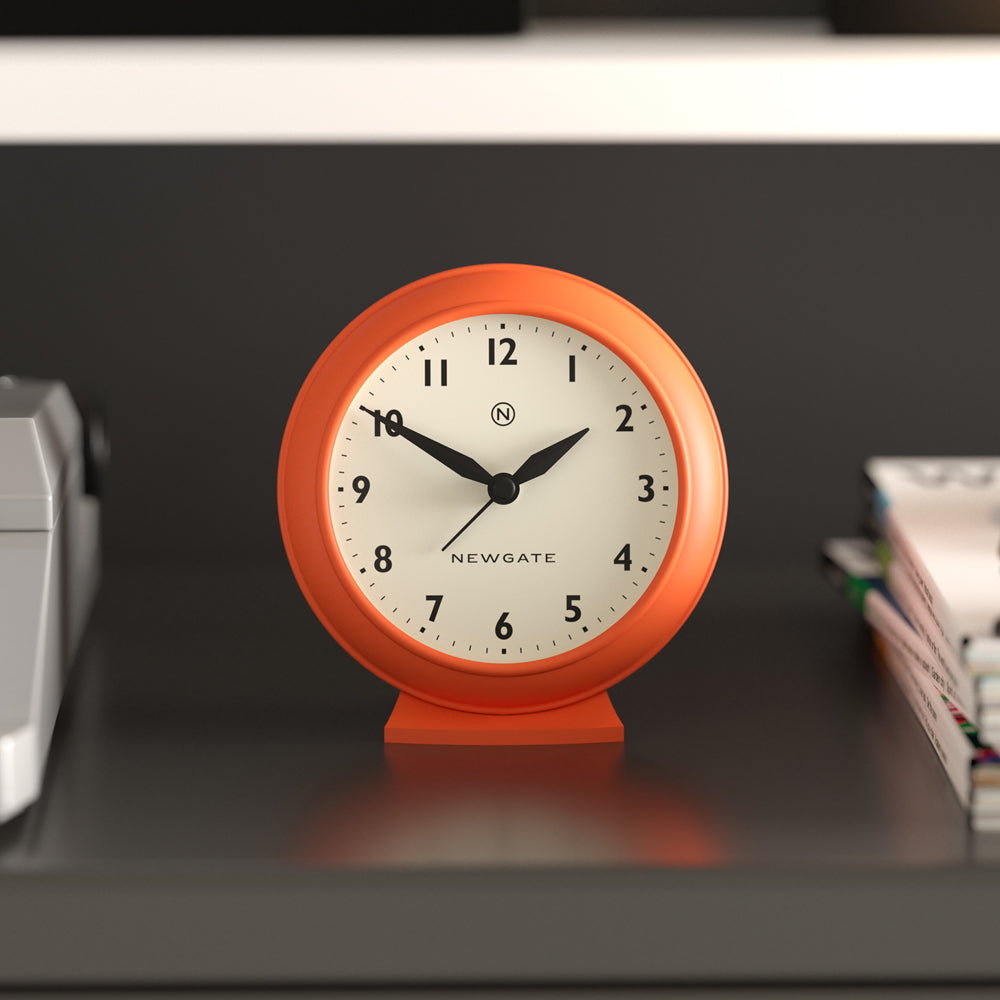 Newgate Pacific Mantel Clock - Pumpkin Orange