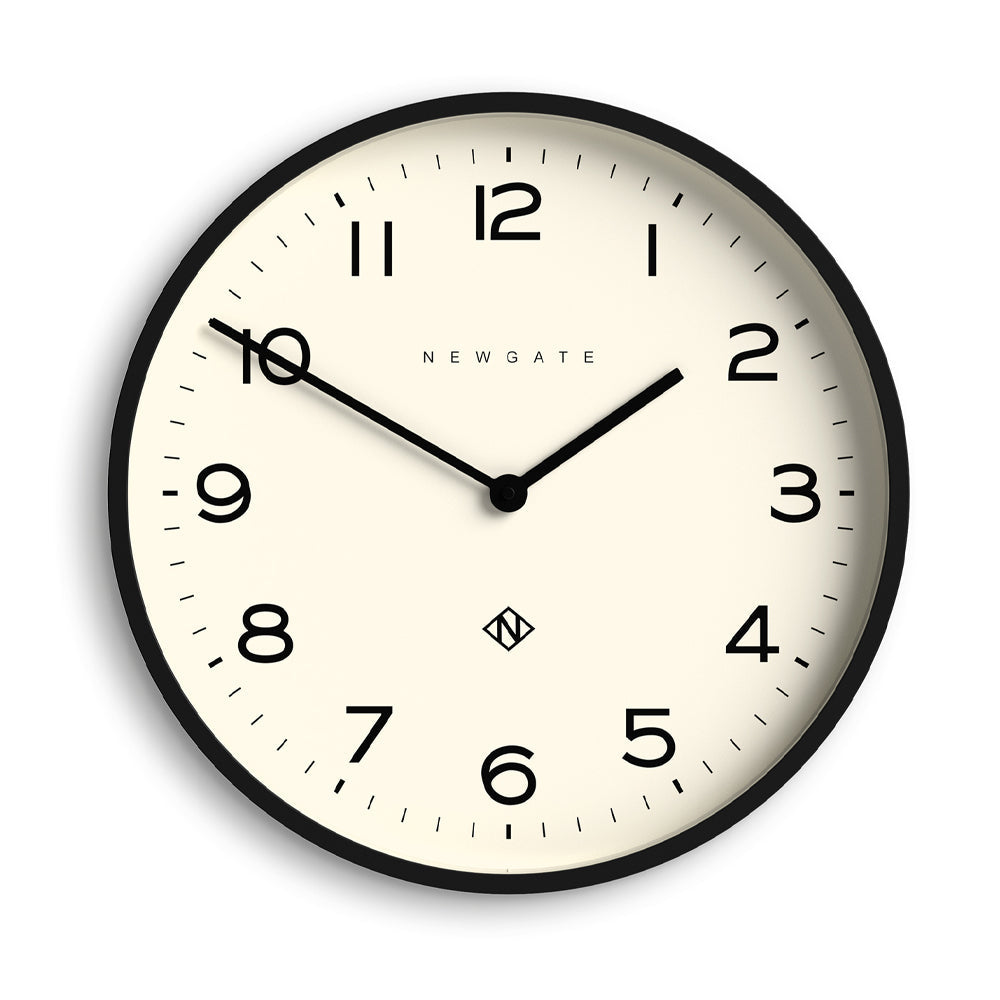 Newgate Number Two Echo Wall Clock - Black