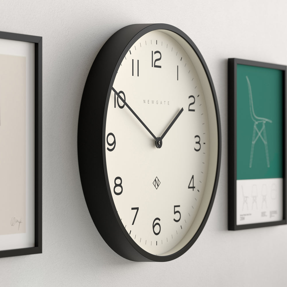 Newgate Number Two Echo Wall Clock - Black
