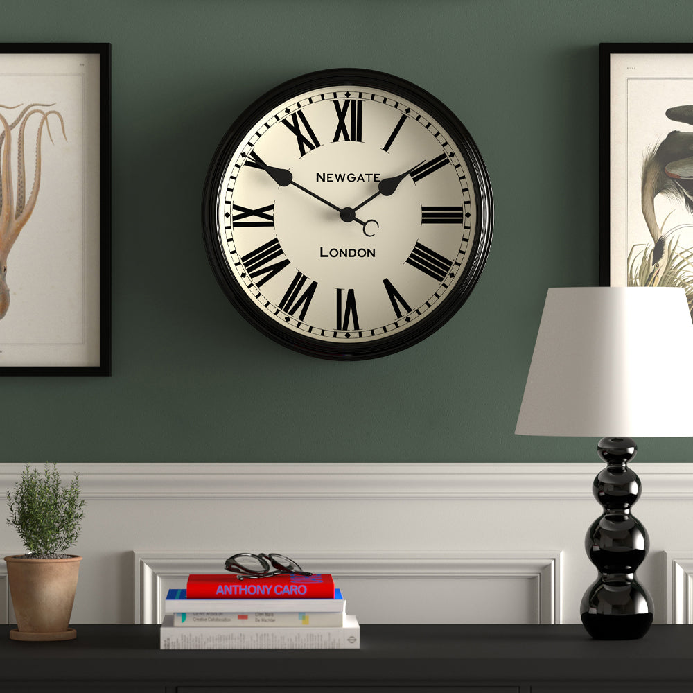 Newgate Spitalfields Wall Clock - Black