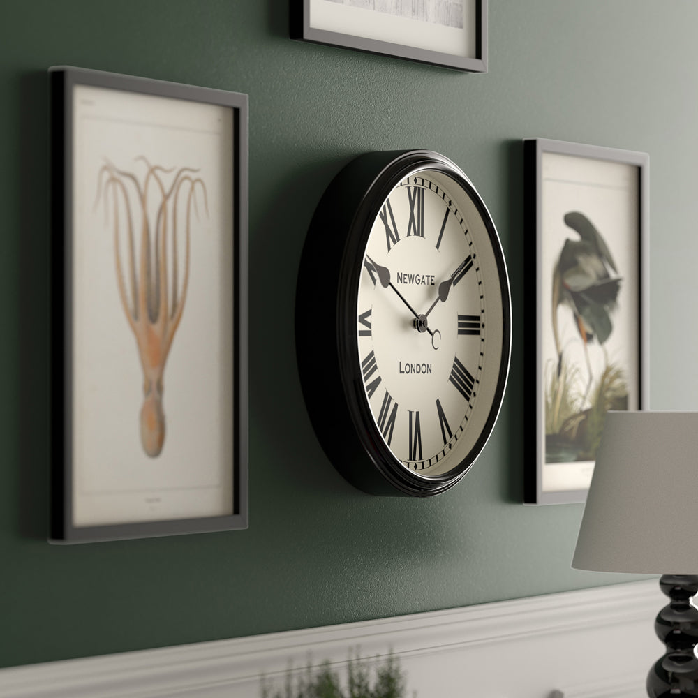 Newgate Spitalfields Wall Clock - Black