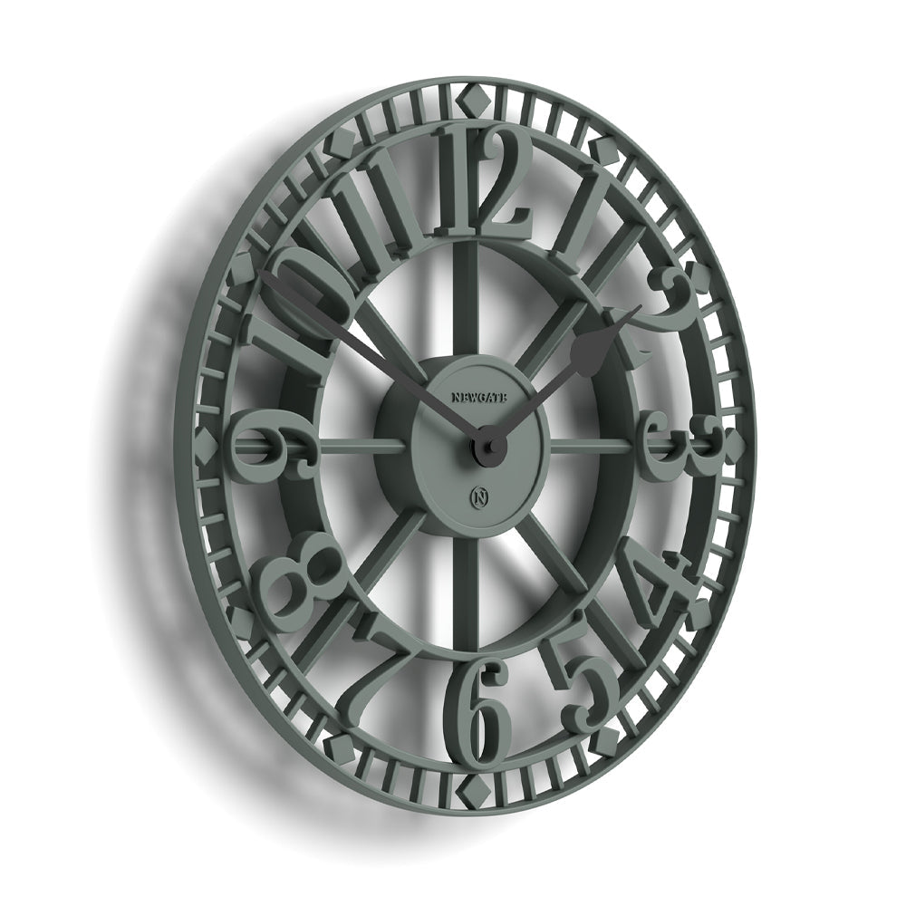 Newgate Warehouse Wall Clock - Asparagus Green