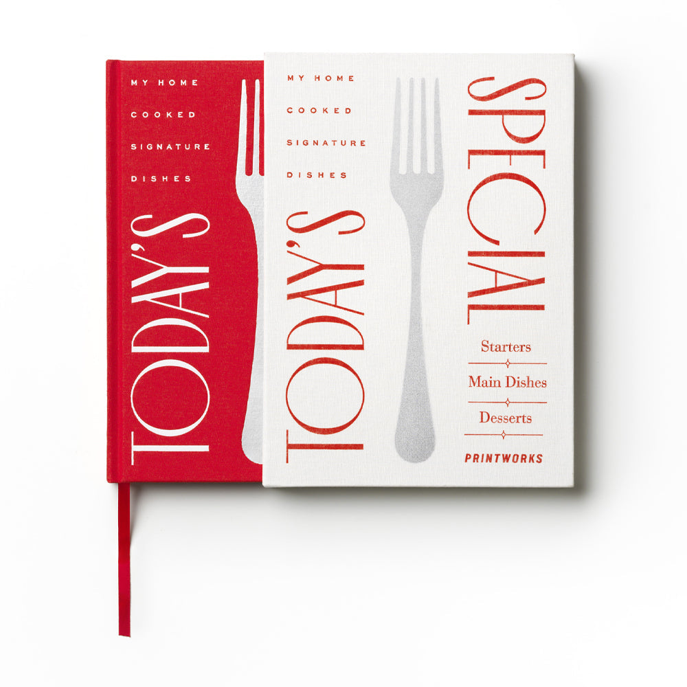 Printworks Recipe Book - Todays Special - Red White