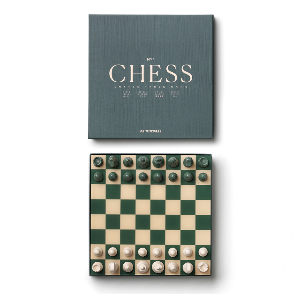 Printworks Classic Chess Board Game - Green