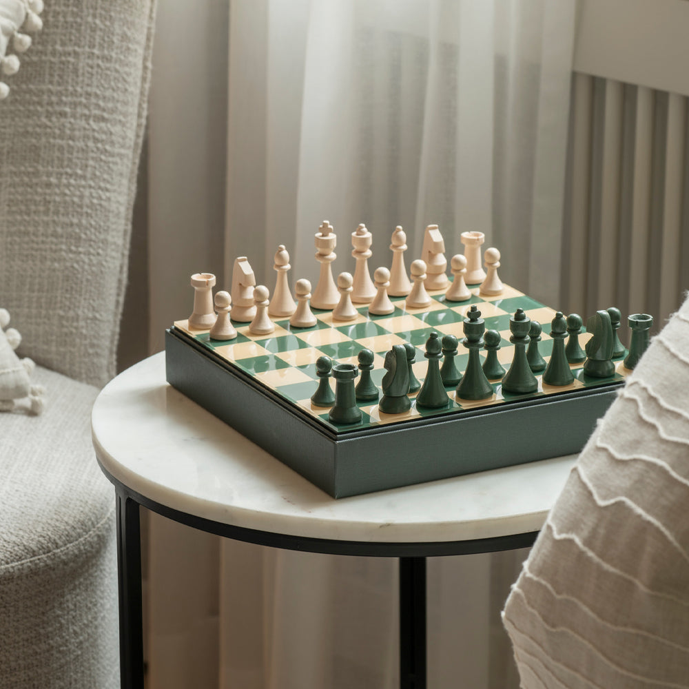 Printworks Classic Chess Board Game - Green