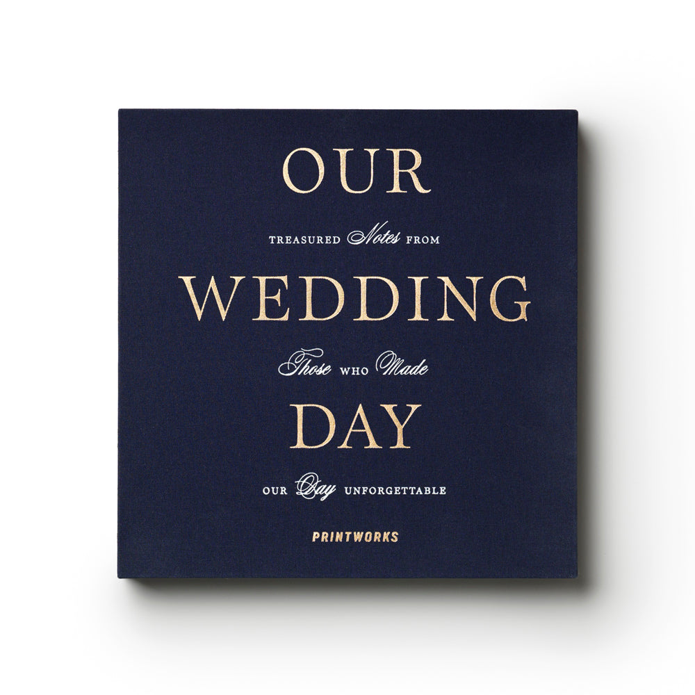 Printworks Wedding Guest Book - Dark Blue