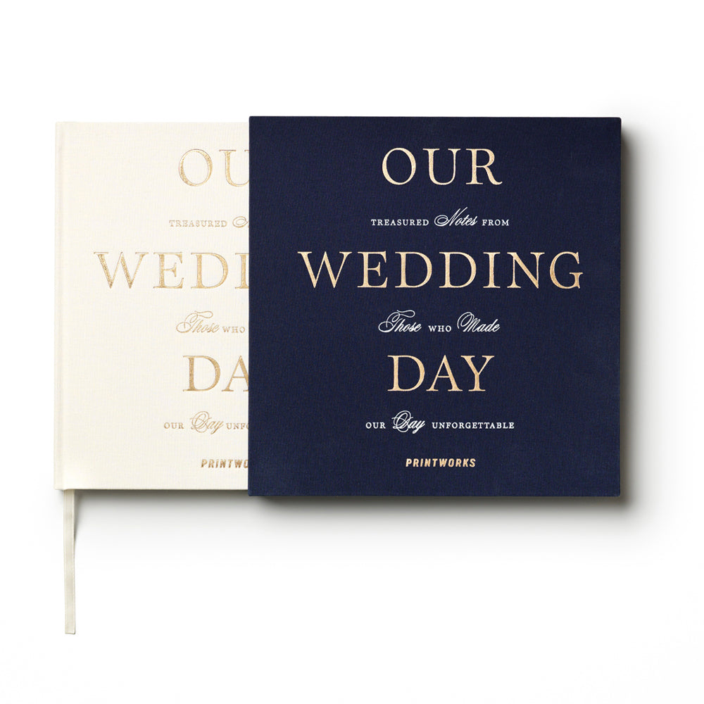 Printworks Wedding Guest Book - Dark Blue
