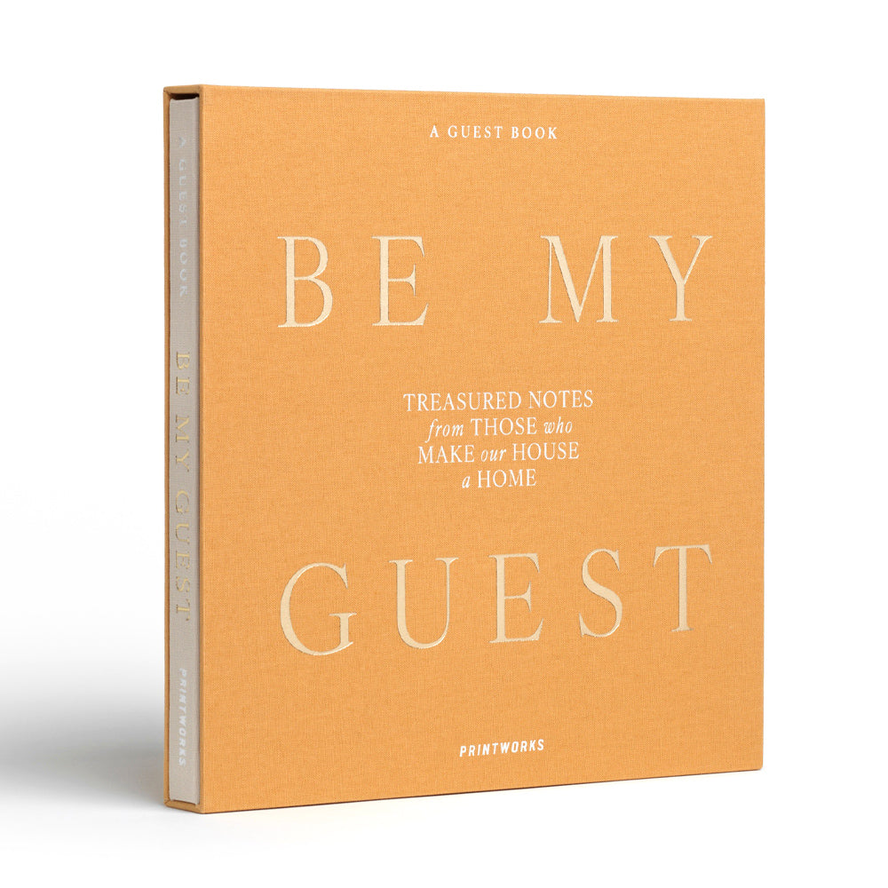 Printworks Guest Book - Be My Guest - Beige Yellow