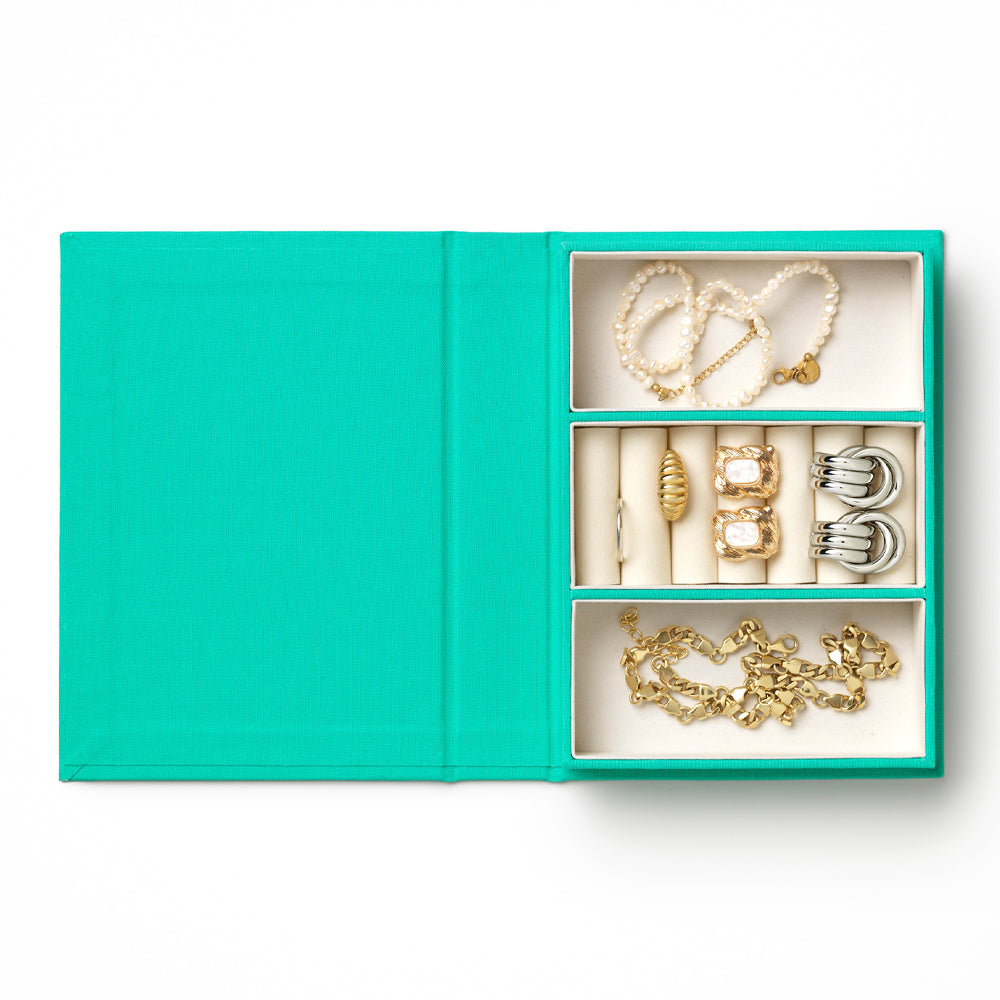 Printworks A Girls Best Friend Jewellery Box - Turquoise (Small Organiser Case)