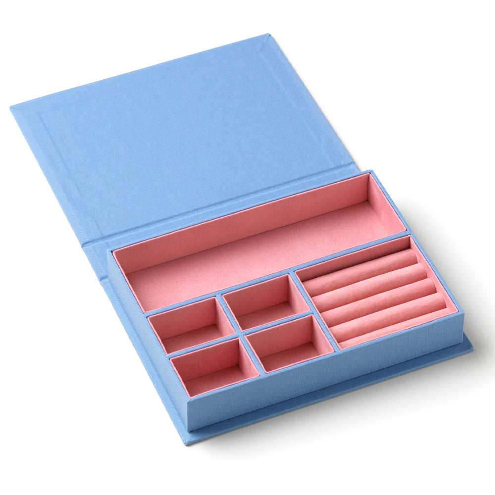 Printworks Sassy Jewellery Box - Blue (Medium Organiser Case)