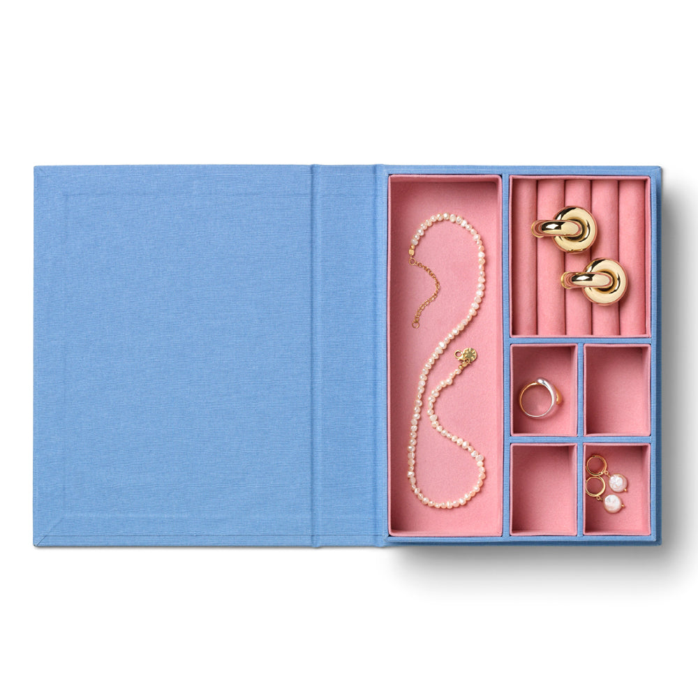Printworks Sassy Jewellery Box - Blue (Medium Organiser Case)