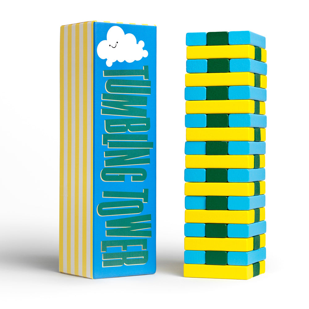 Printworks Junior Tumbling Tower - Childrens Stacking Game (Kids Family Night)