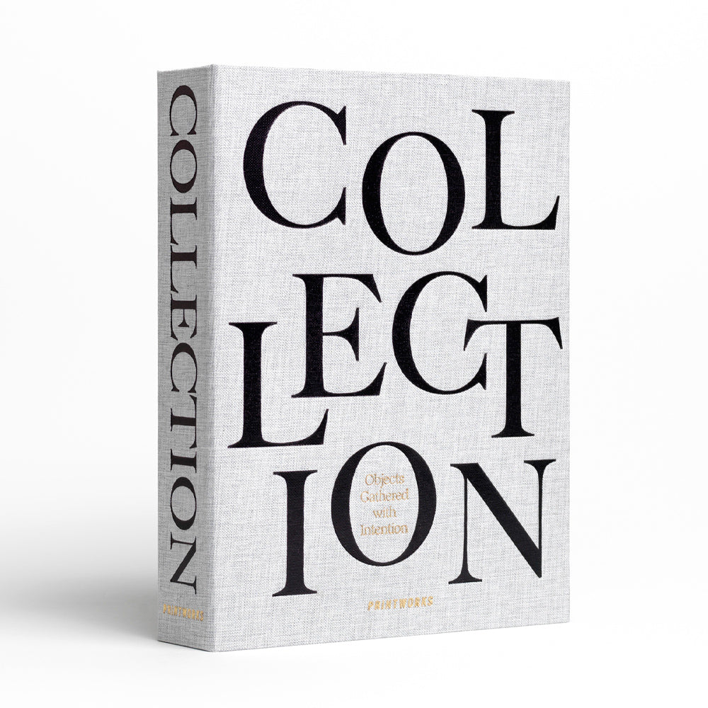 Printworks Collection Medium Storage Box - Grey (Book Style Shelf Décor)