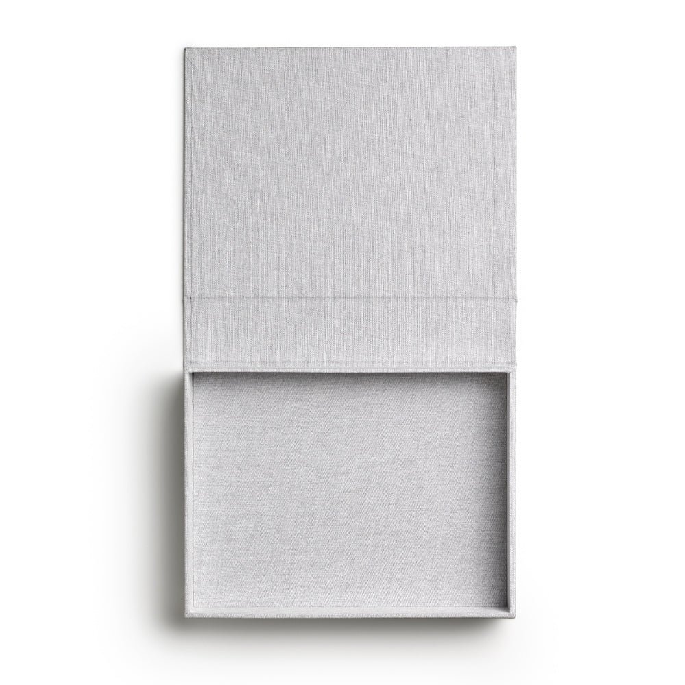 Printworks Collection Medium Storage Box - Grey (Book Style Shelf Décor)
