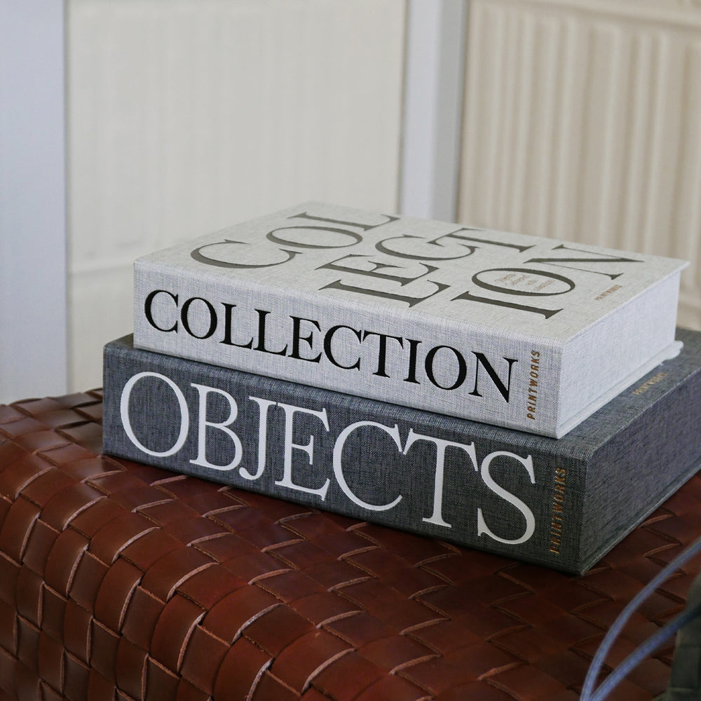 Printworks Collection Medium Storage Box - Grey (Book Style Shelf Décor)