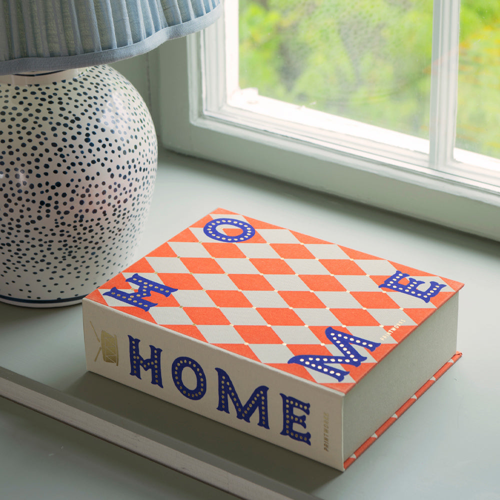 Printworks Home Storage Box - Orange (Book Style Shelf Décor)