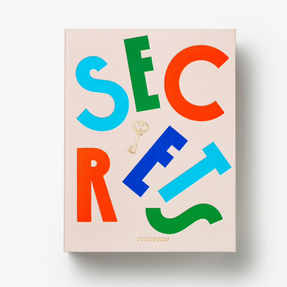 Printworks Secrets Storage Box - Book Style Shelf Décor (Home Organiser)