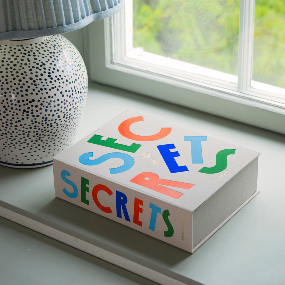 Printworks Secrets Storage Box - Book Style Shelf Décor (Home Organiser)