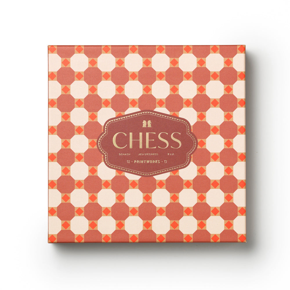 Printworks Bazaar Chess Board Game - Moroccan Design (Coffee Table Set)