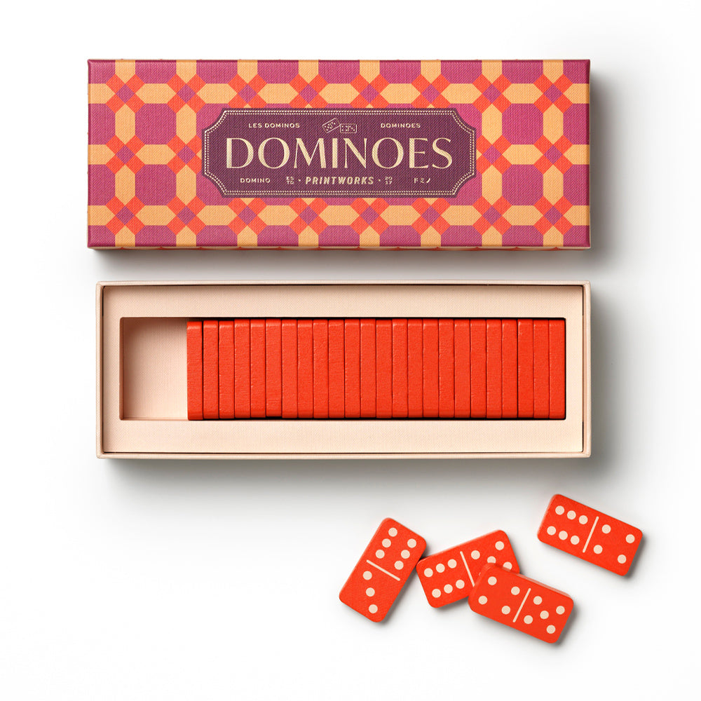 Printworks Bazaar Dominoes Set - Moroccan Design (Coffee Table Game)
