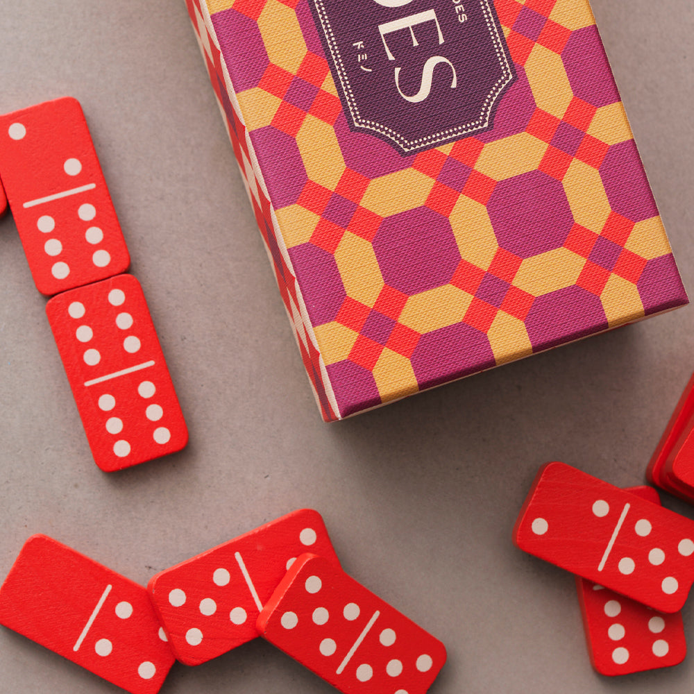 Printworks Bazaar Dominoes Set - Moroccan Design (Coffee Table Game)
