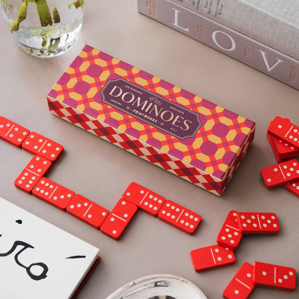 Printworks Bazaar Dominoes Set - Moroccan Design (Coffee Table Game)