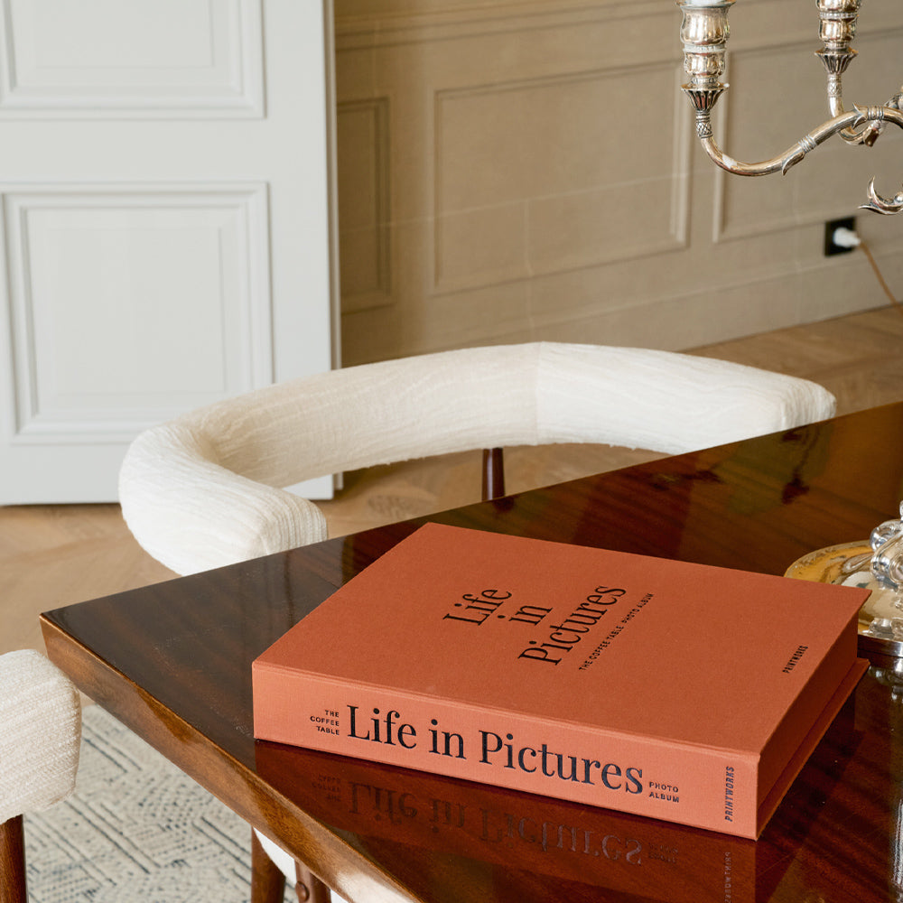 Printworks Life In Pictures Photo Album - Orange (Coffee Table Keepsake Gift)