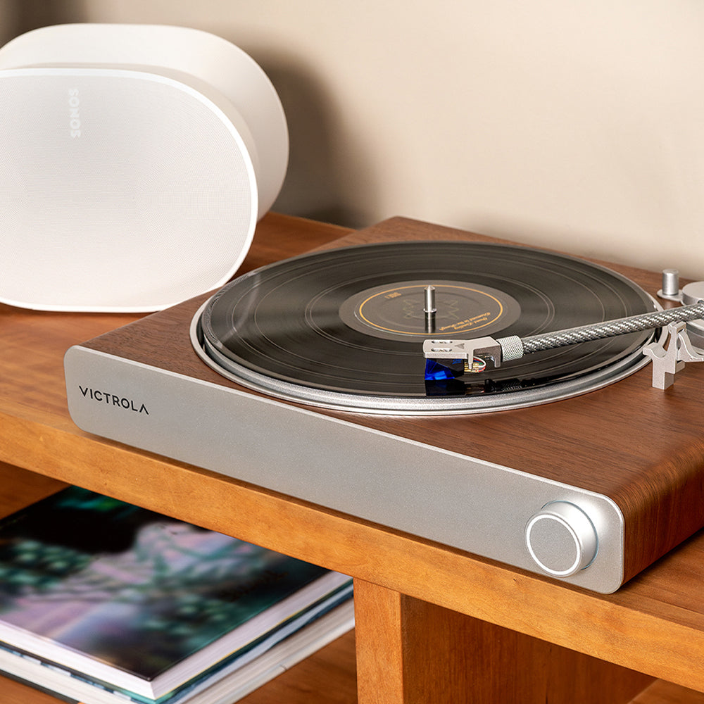 Victrola Stream Sapphire Wi-Fi & Bluetooth Turntable - Walnut