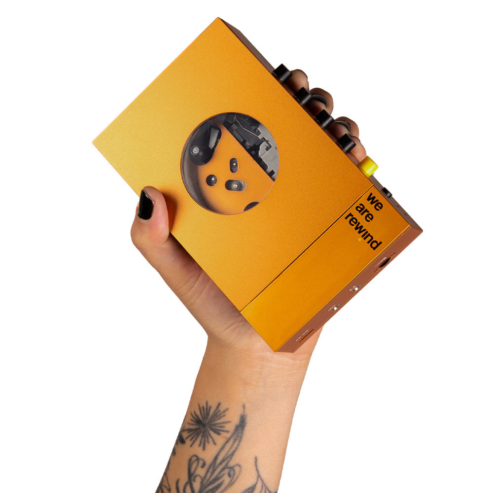 We Are Rewind Portable Cassette Player & Recorder - Serge, Orange