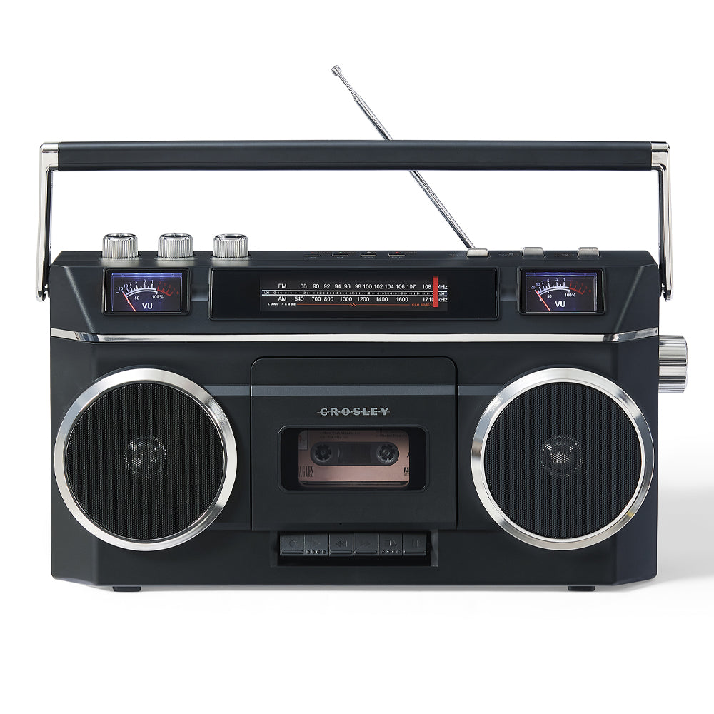Crosley Blast Boombox Cassette Player - Black