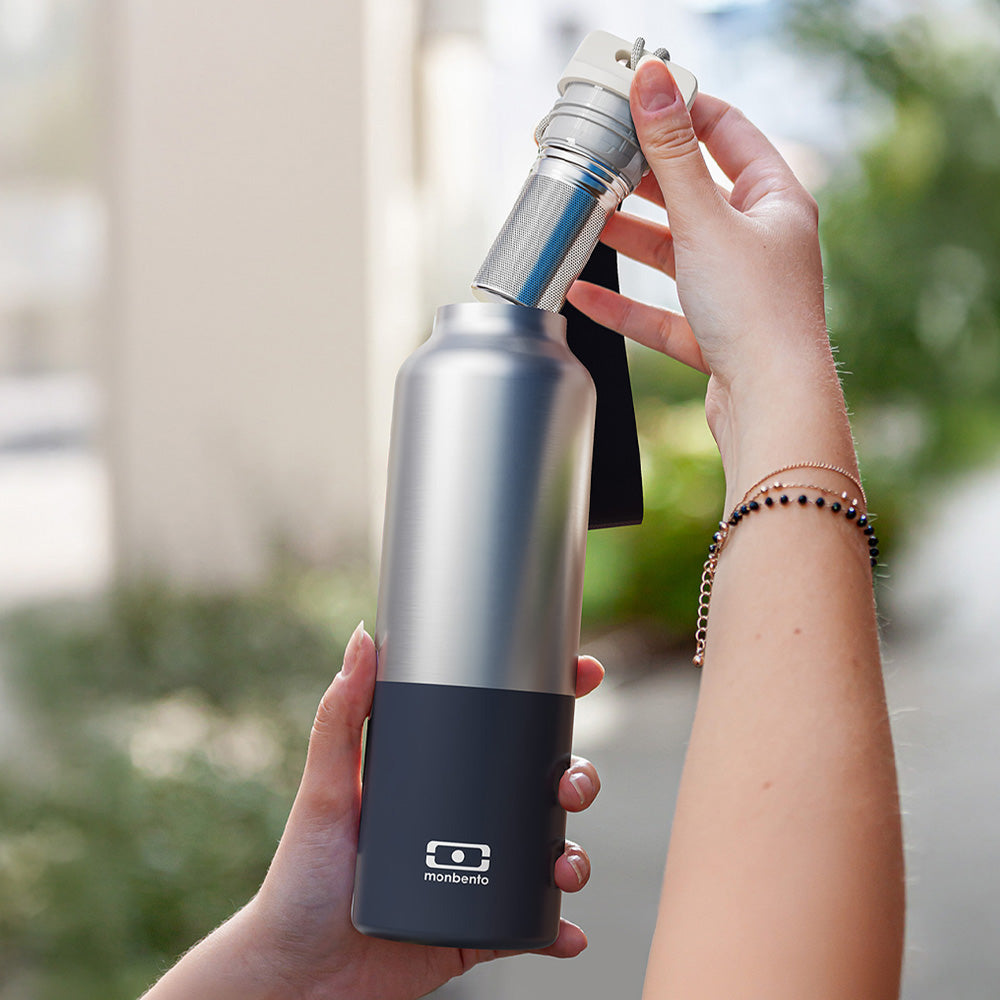 Monbento MB Steel Insulated Bottle - Blue Natural