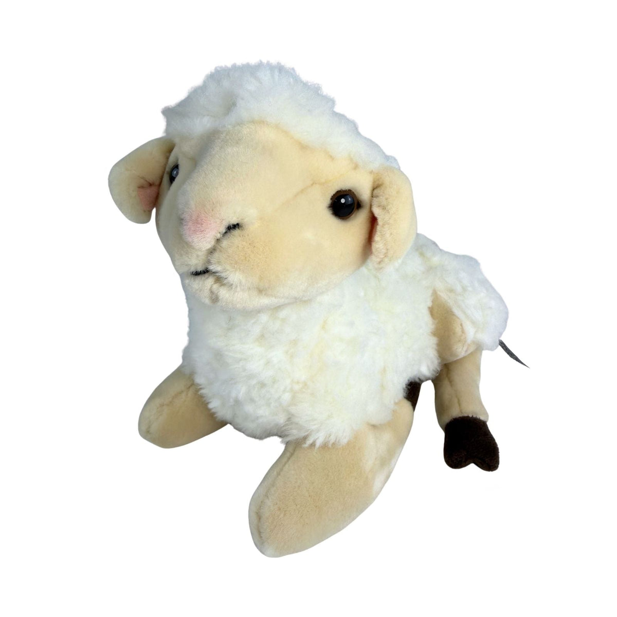 Bocchetta Lola 30cm Lying Sheep Plush Toy (Realistic Stuffed Animal Farm Gift)