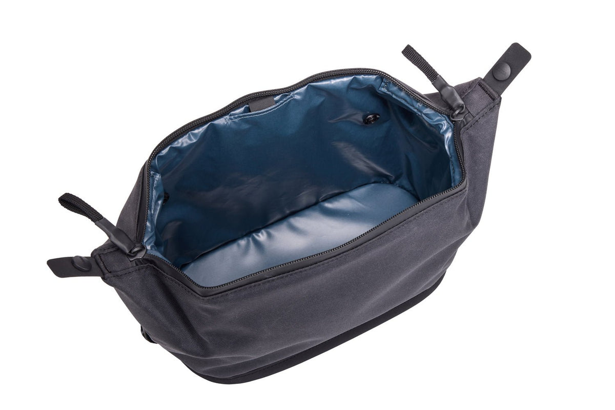 Thule Aion 5L Waxed Canvas Toiletry Bag - Black (TSA Travel Wash Pouch Organiser)