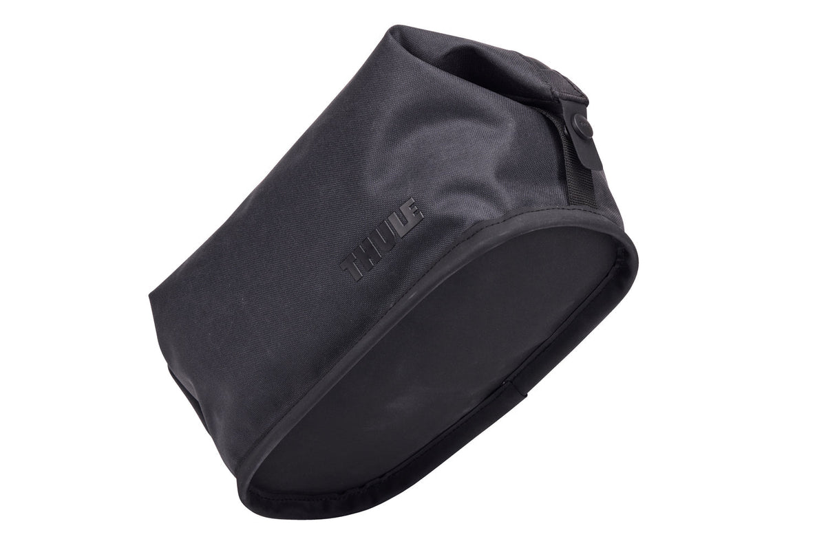 Thule Aion 5L Waxed Canvas Toiletry Bag - Black (TSA Travel Wash Pouch Organiser)