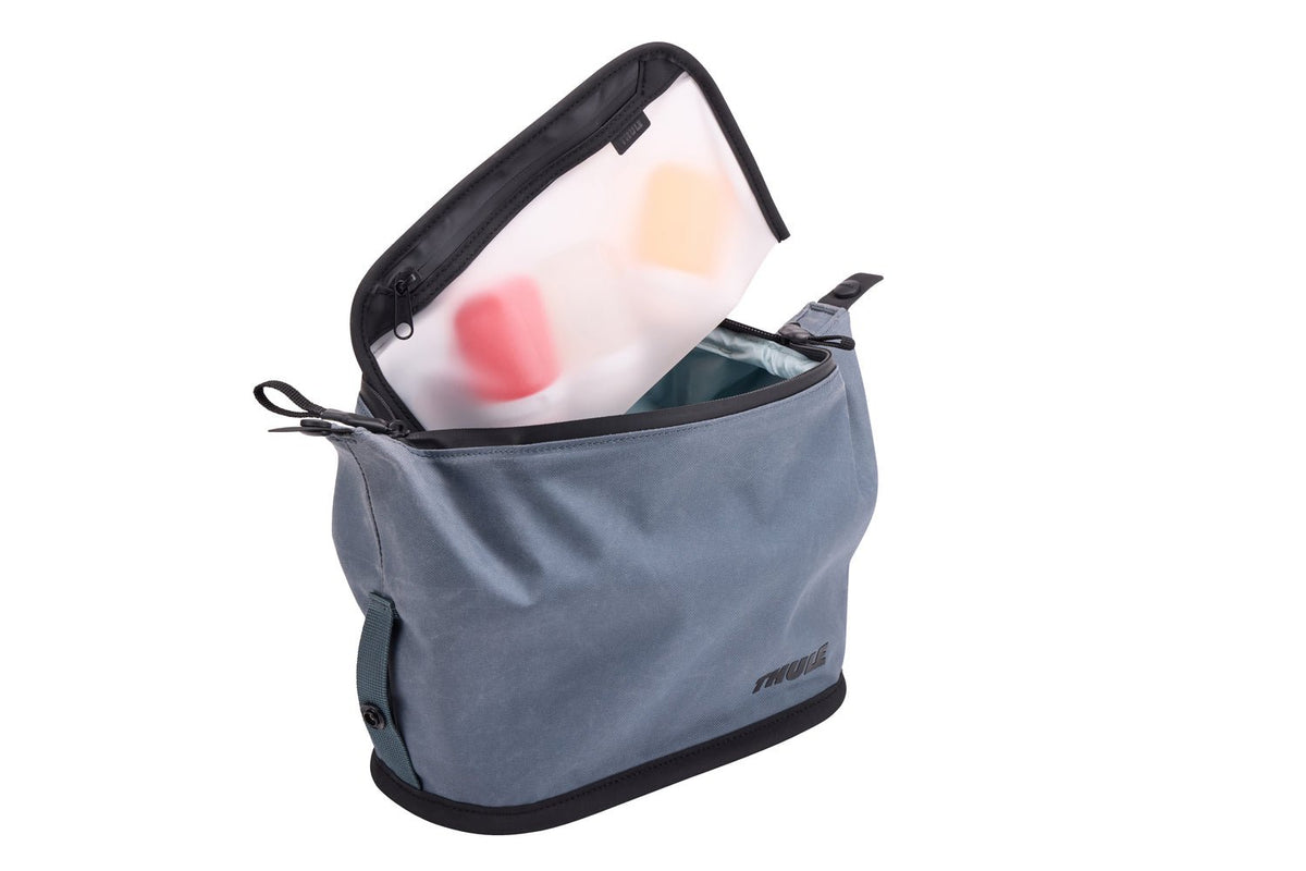 Thule Aion 5L Waxed Canvas Toiletry Bag - Dark Slate (TSA Travel Wash Pouch Organiser)