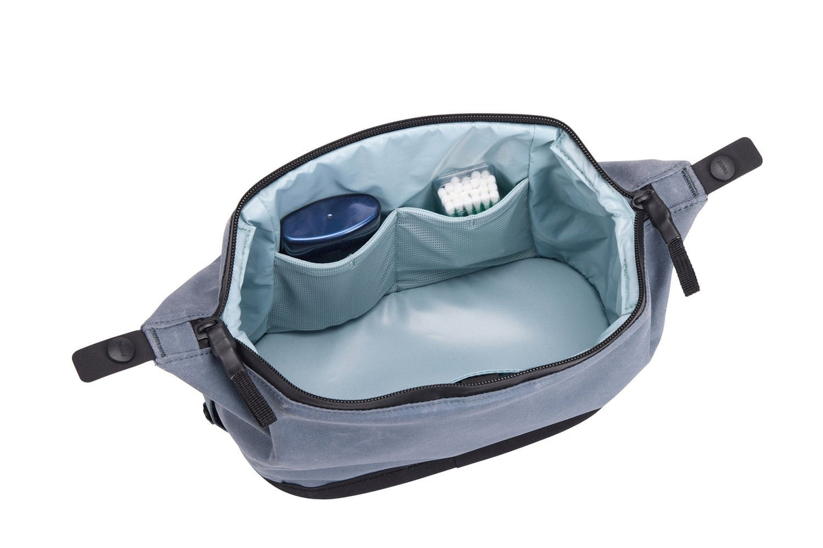 Thule Aion 5L Waxed Canvas Toiletry Bag - Dark Slate (TSA Travel Wash Pouch Organiser)